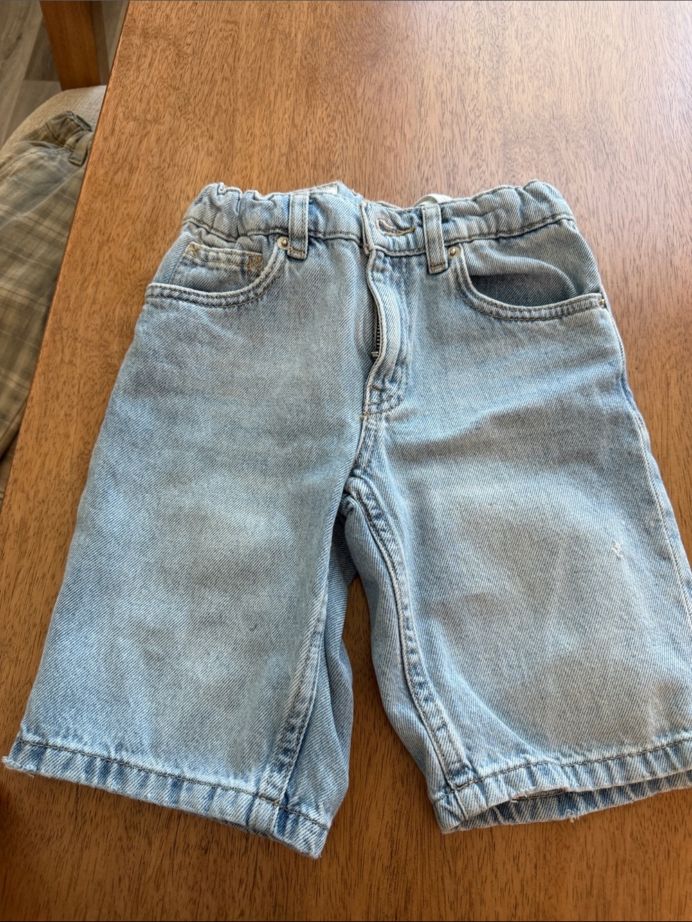 Zara Light Blue Denim Kids Shorts